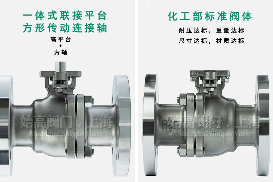 氣動化工部法蘭球閥細節(jié)圖1